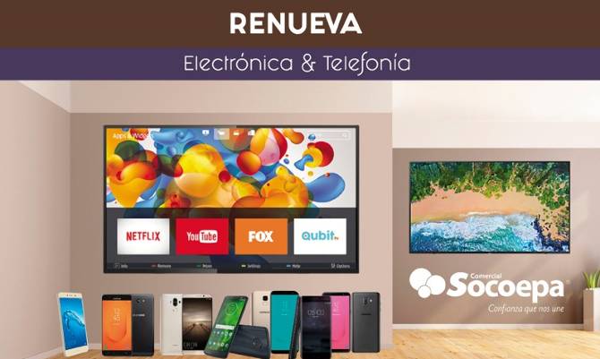 Últimos días para aprovechar el especial Renueva Electrónica y Telefonía en Comercial Socoepa