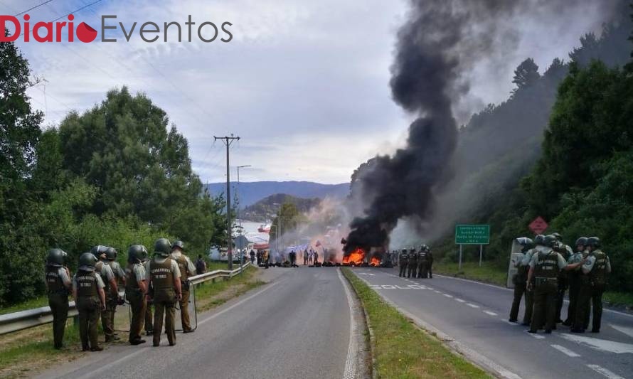 Pescadores protestan en Niebla 