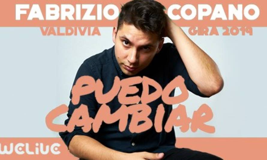 Comediante Fabrizio Copano se presentará este viernes en Valdivia