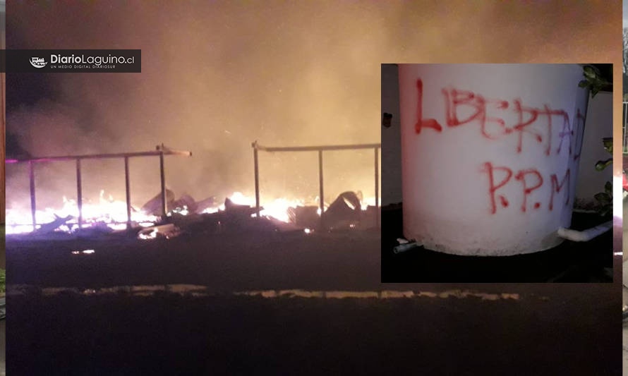 ESTA NOCHE: Desconocidos agredieron a guardia e incendiaron bodega de la empresa Colbún
