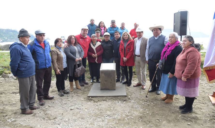 Con la instalación de primera piedra se iniciaron obras de Av. O’Higgins de Corral