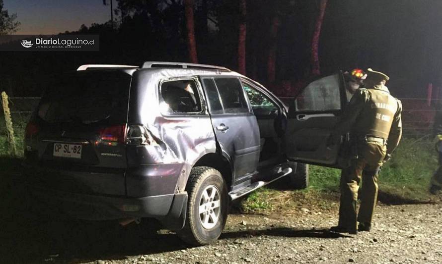 Vehículo volcó en ruta Los Lagos-Panguipulli