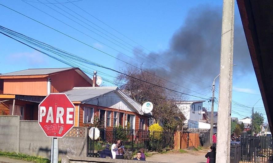 Niña de 3 años murió en incendio en sector San Pedro de Valdivia