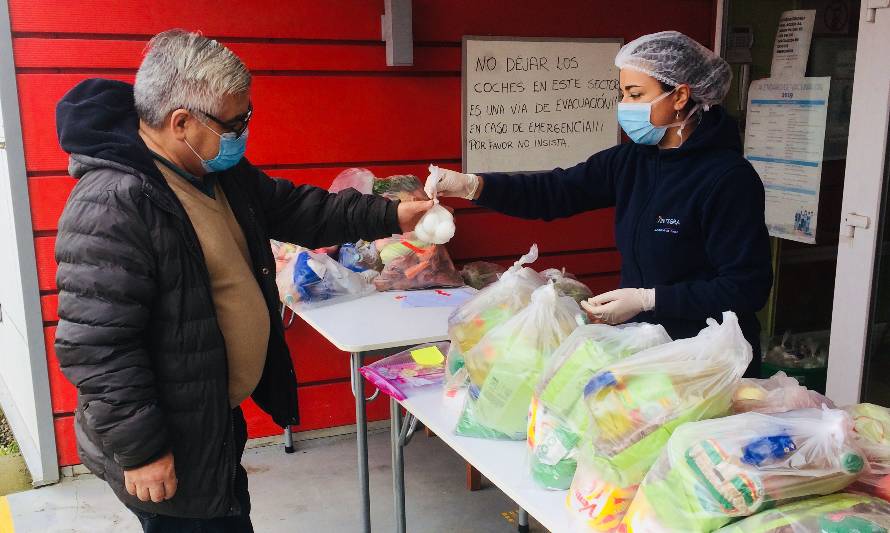 Integra Los Ríos realizó tercera entrega de canastas Junaeb