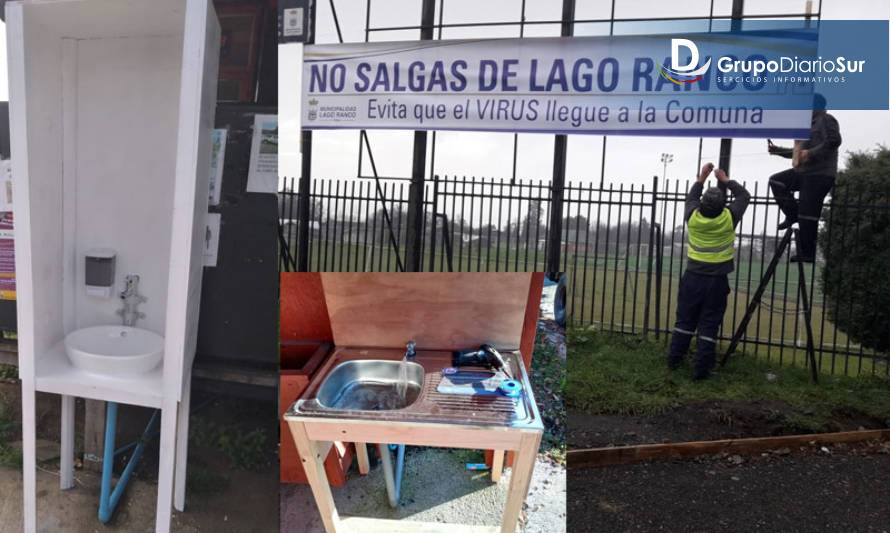 Municipio ranquino habilitó lavamanos en paraderos de buses