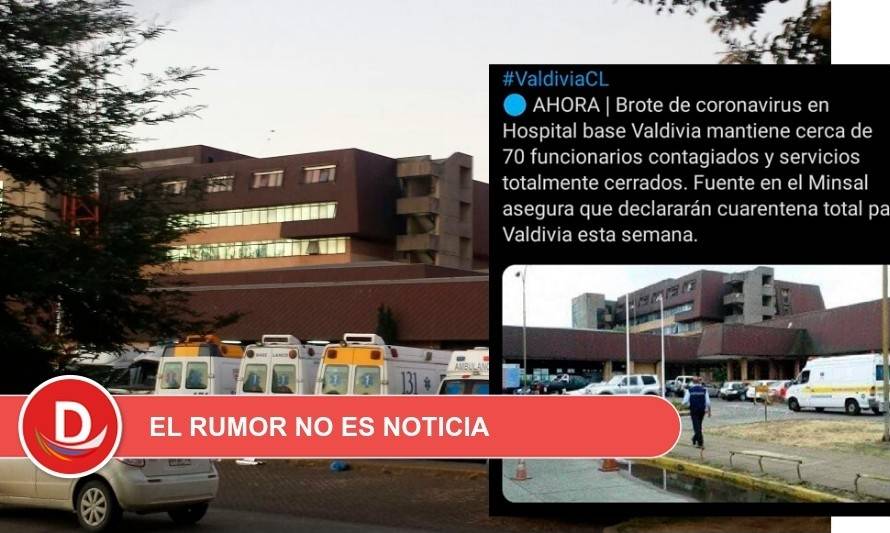 Hospital anuncia que casos de Covid-19 serán informados esta mañana: fake news causó alarma