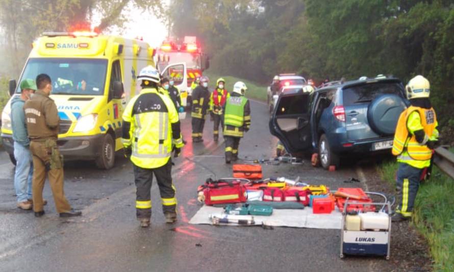 Alarma por colisión en cruce Manao entre camión y vehículo menor 