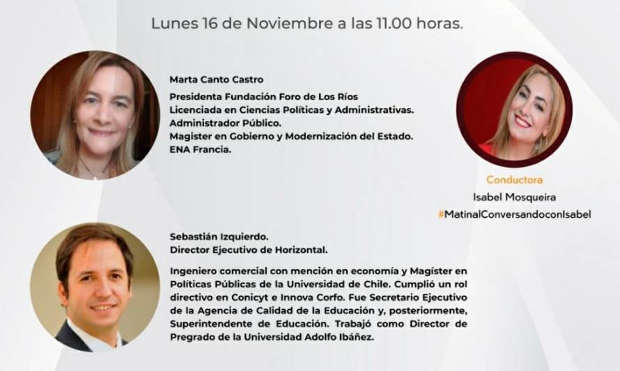 Fundación Foro de Los Ríos conversará este lunes sobre desafíos constituyentes