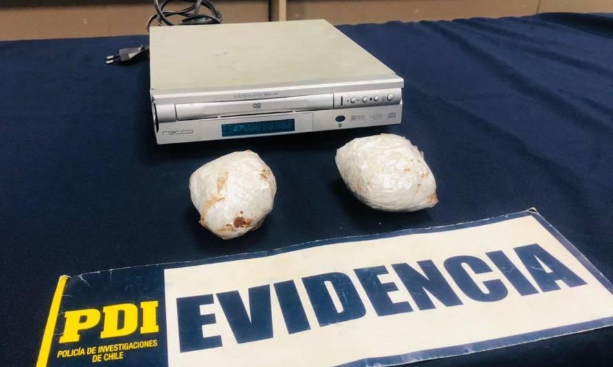 Detectan más de 200 gramos de cocaína al interior de un reproductor DVD