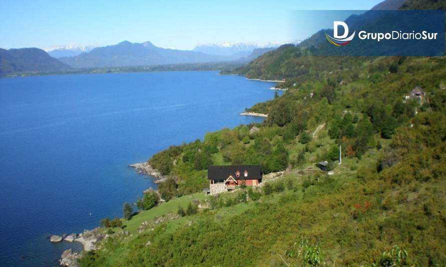 Alertan de un derrumbe en un cerro de Lago Ranco