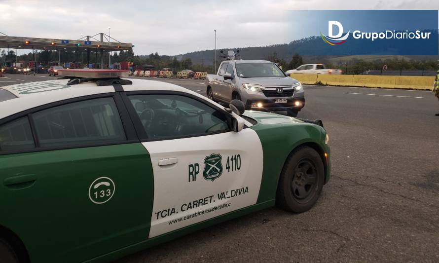 Por manejar drogado detienen a conductor de camión en ruta 5