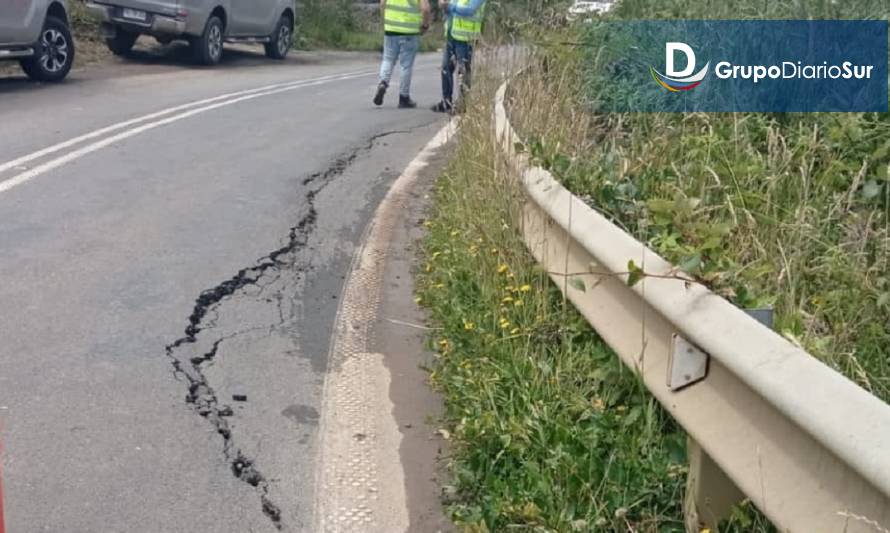 Onemi y Vialidad evaluarán tramo de ruta costera por riesgo de derrumbe