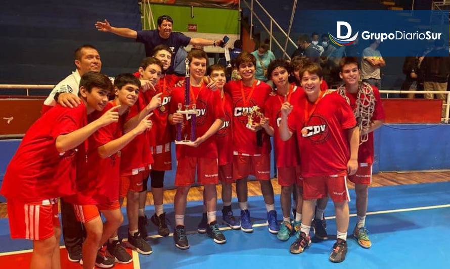 Cheque a fecha: Sub 15 del CDV ganó Nacional cestero