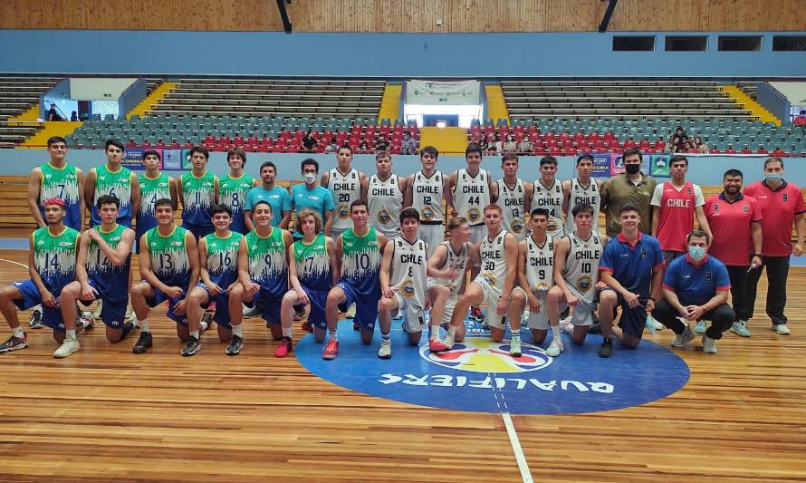 Basquetbolistas valdivianos se midieron con la selección nacional u18