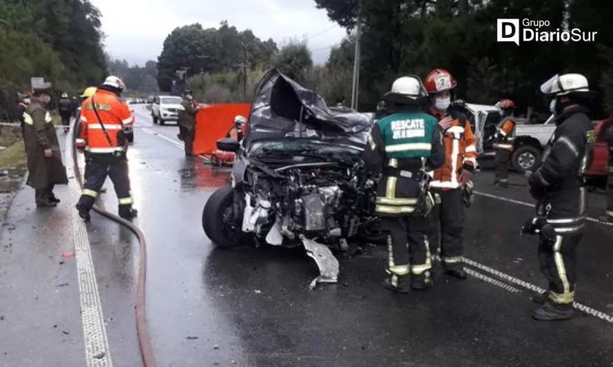 Confirman un fallecido tras accidente en ruta Valdivia-Paillaco
