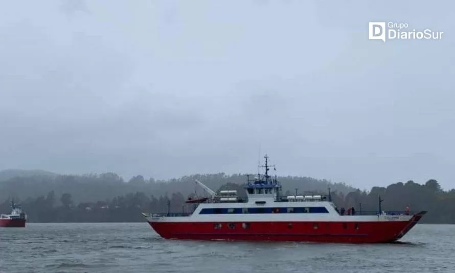 Suspenden servicio de barcaza Niebla-Corral por mal tiempo