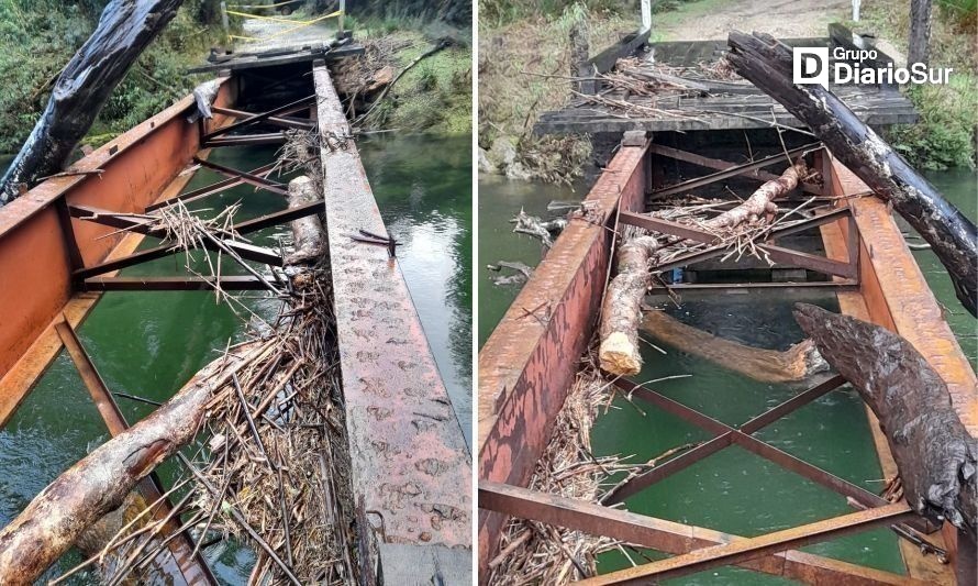 Continúa aislamiento en sectores de Corral por mal estado de puente Colún