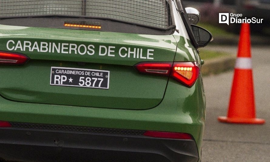 Carabineros de Reumén detuvieron a sujeto a bordo de vehículo que se dio a la fuga