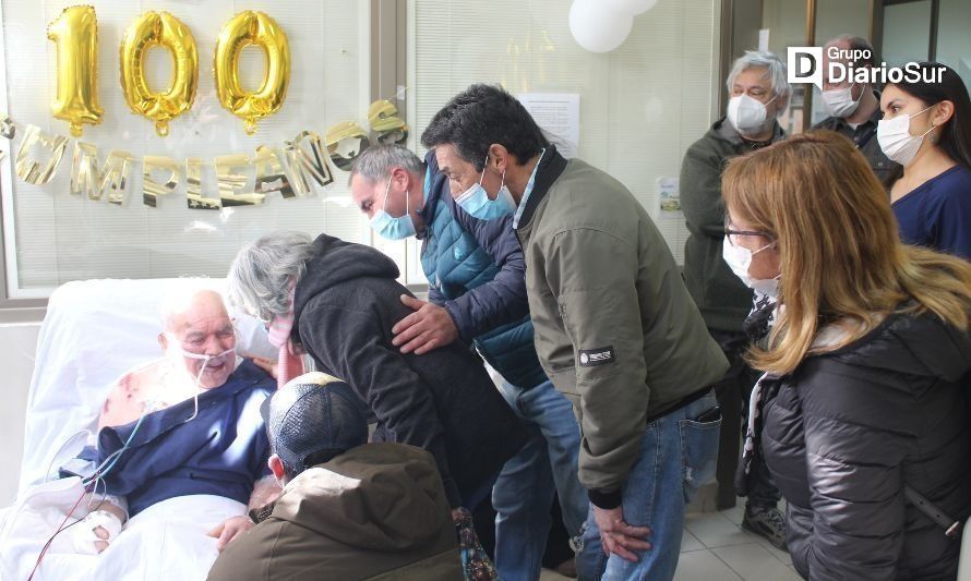 Adulto mayor sobrevivió a incendio y celebra 100 años de vida 