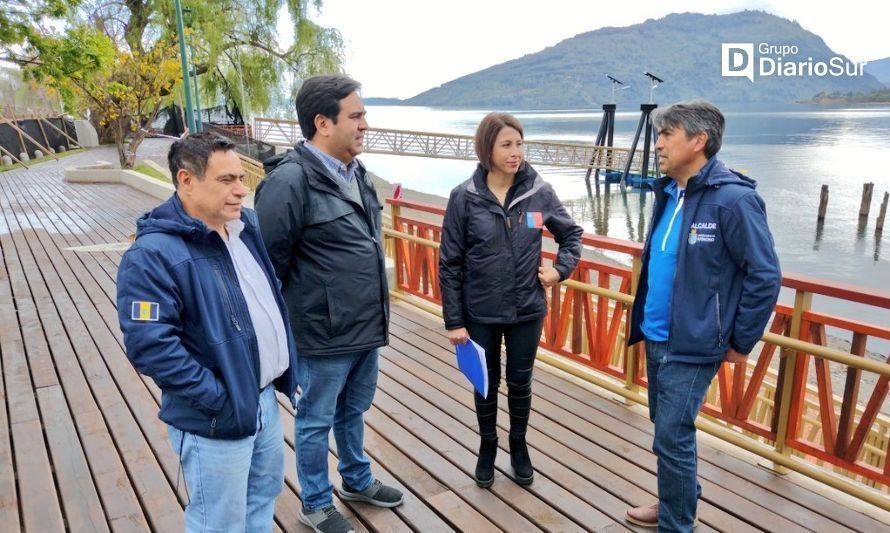 MOP inicia construcción de nueva rampa para lanchas en puerto de Llifén en Futrono