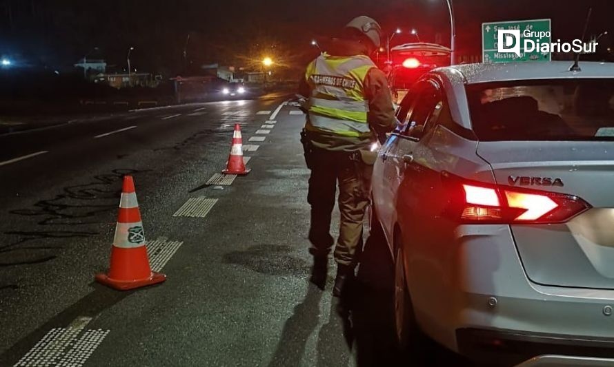 Puntos de control de Carabineros registran más 15 mil fiscalizaciones y 50 detenidos en Los Ríos