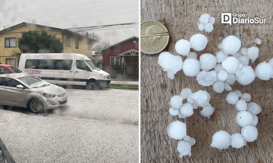 Fuerte granizada sorprendió a los paillaquinos