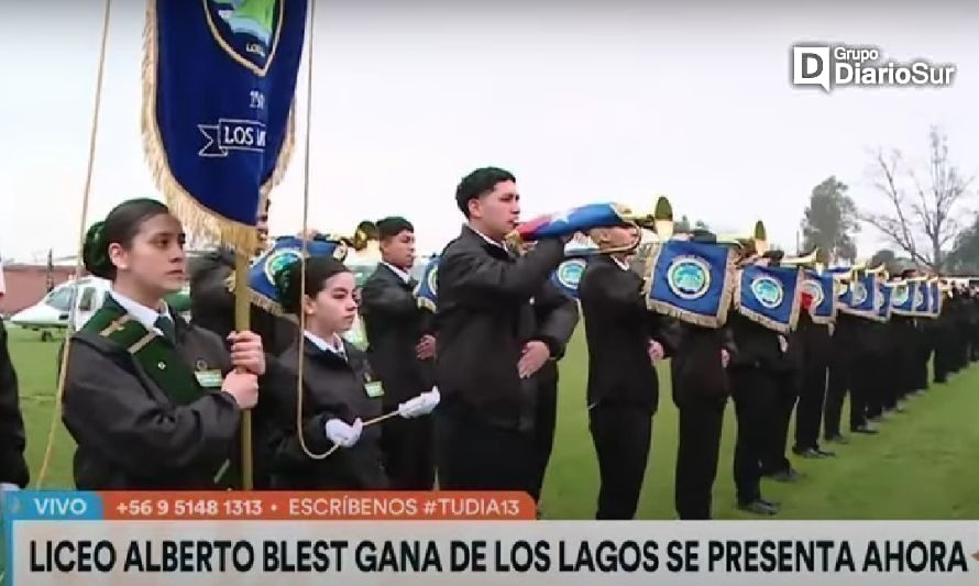 Banda escolar de Los Lagos tuvo minuto de gloria en Tv abierta