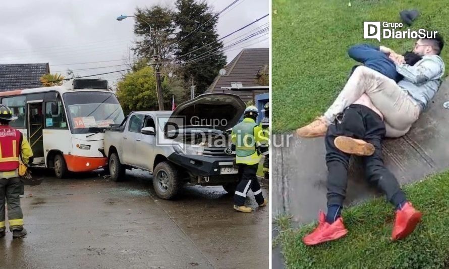 Colisión termina en violenta riña entre conductores en Osorno