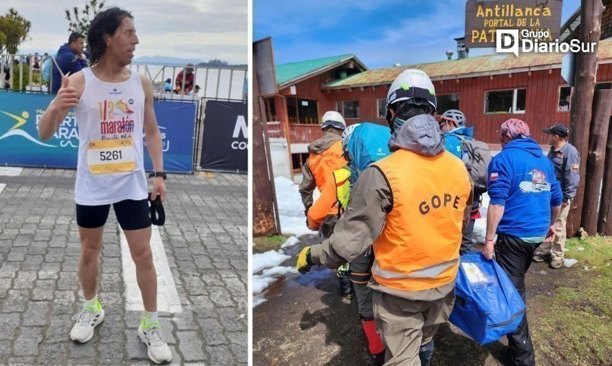 Confirman que cuerpo encontrado en Antillanca corresponde a deportista desaparecido hace una semana