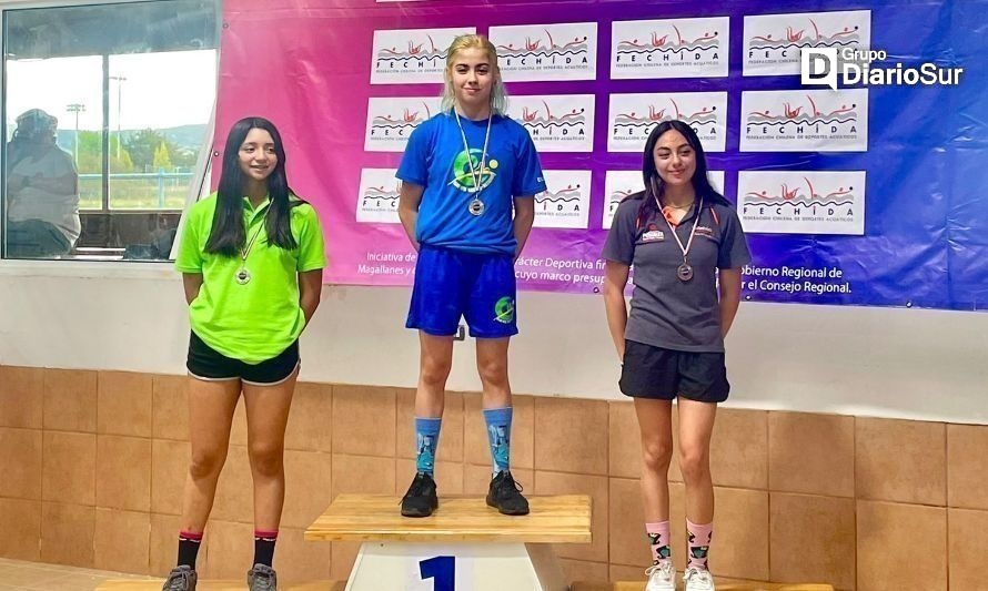 Nadadora valdiviana arrasó en nacional infantil