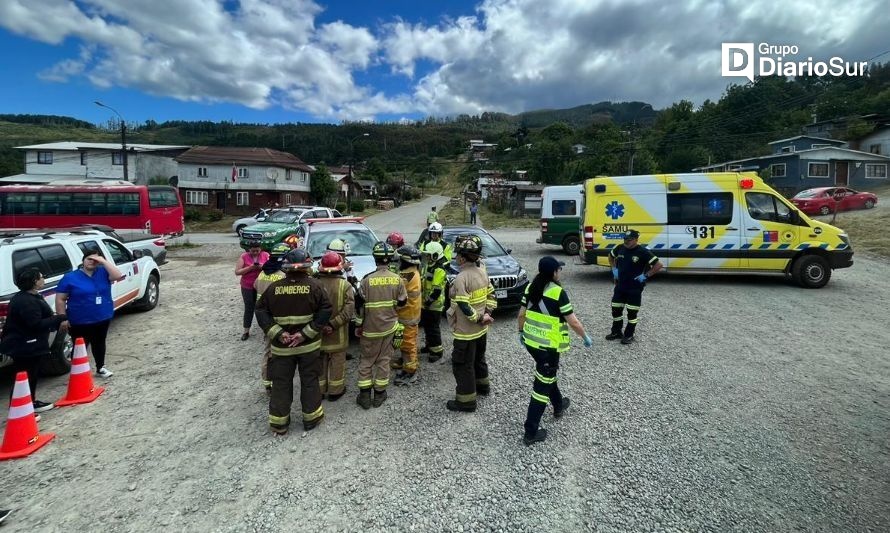 Los Lagos: realizan simulacro de emergencia en sector Las Lajas