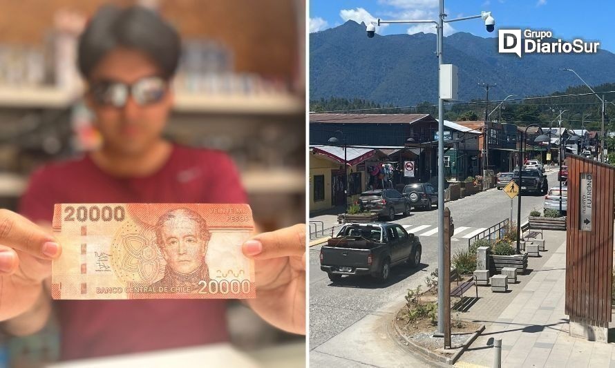 Denuncian compra con billete falso de $20 mil en Futrono