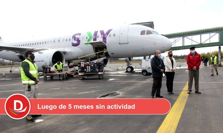 Aeródromo Pichoy retomó operaciones aéreas con vuelos de Aerolínea Sky