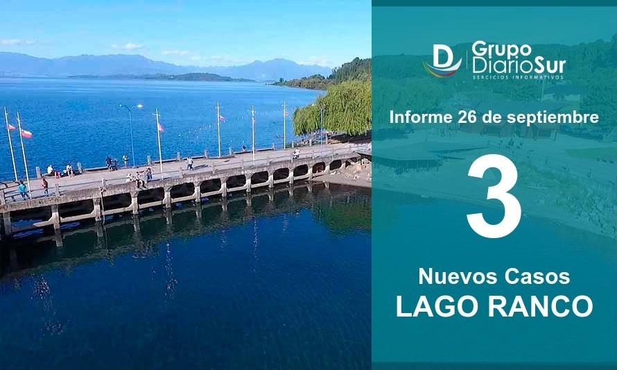 3 nuevos contagios en Lago Ranco no tienen trazabilidad 