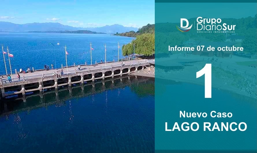 Lago Ranco suma 1 nuevo contagio esta jornada 