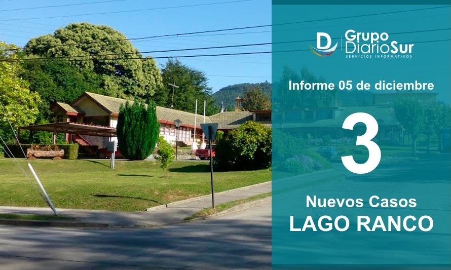 Confirman tres nuevos casos en la comuna de Lago Ranco