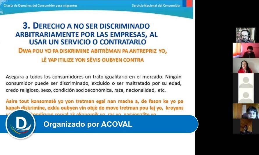 Taller online empodera a migrantes haitianos para hacer valer sus derechos como consumidores