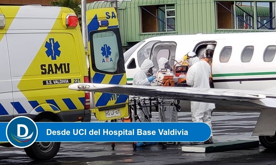 Trasladan a dos pacientes Covid-19 a la Región Metropolitana