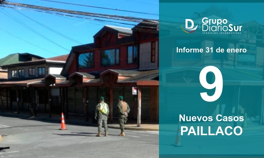 Paillaco con tendencia a la baja: 9 casos son reportados este domingo