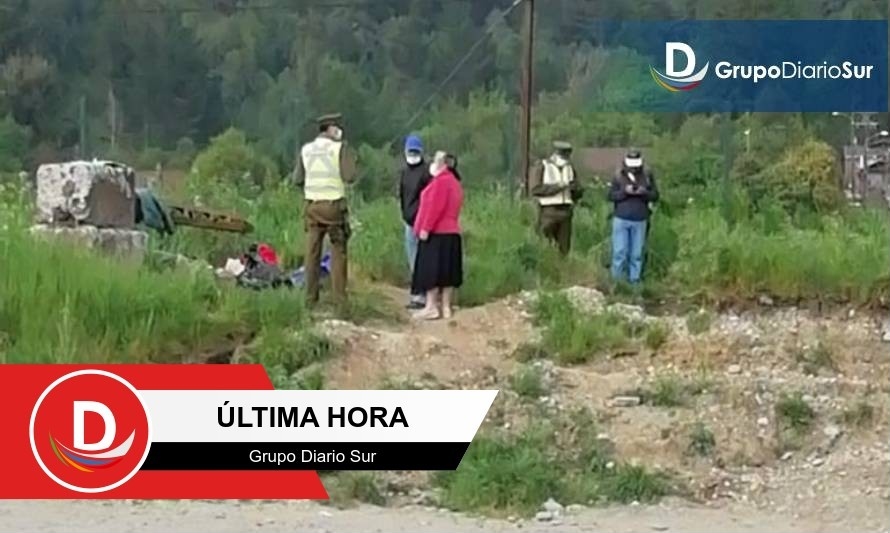 Los Lagos: Personal policial se moviliza a sector Estación por hallazgo de cuerpo